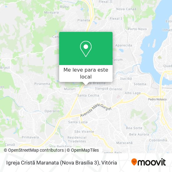Igreja Cristã Maranata (Nova Brasília 3) mapa