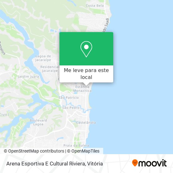Arena Esportiva E Cultural Riviera mapa