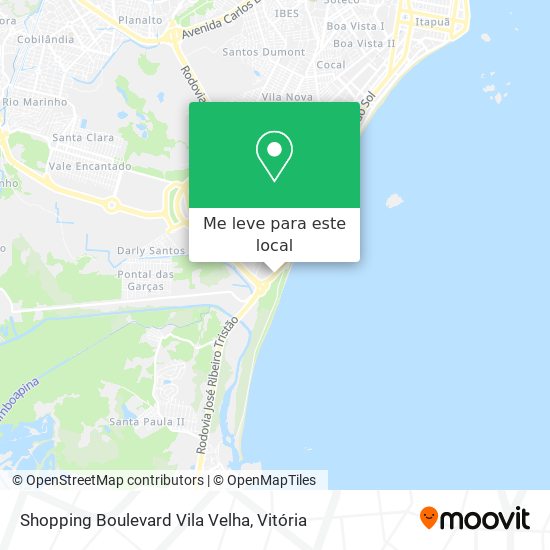 Shopping Boulevard Vila Velha mapa