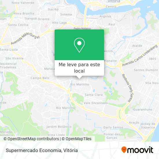 Supermercado Economia mapa