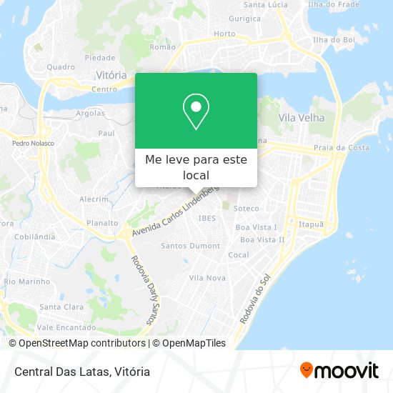 Central Das Latas mapa