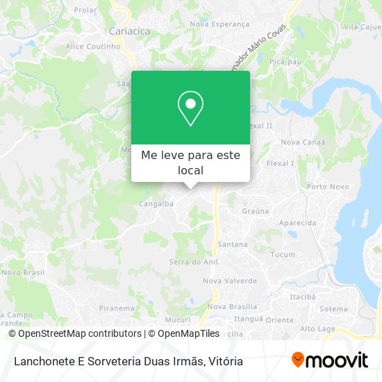 Lanchonete E Sorveteria Duas Irmãs mapa