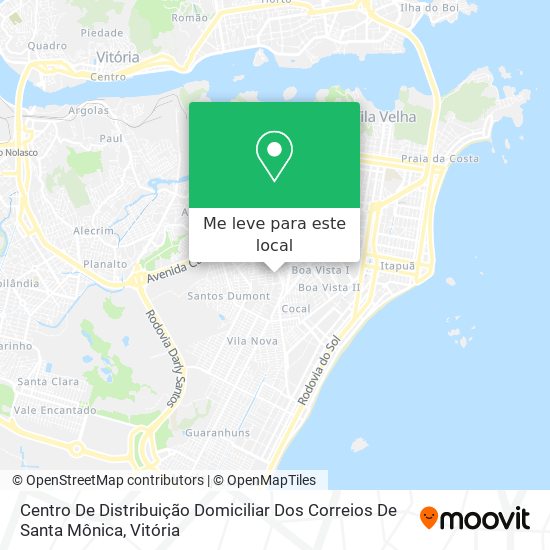 Centro De Distribuição Domiciliar Dos Correios De Santa Mônica mapa