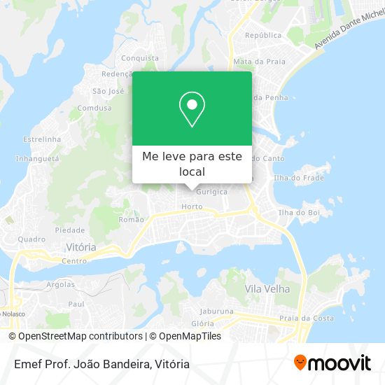 Emef Prof. João Bandeira mapa