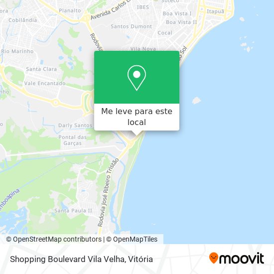 Shopping Boulevard Vila Velha mapa