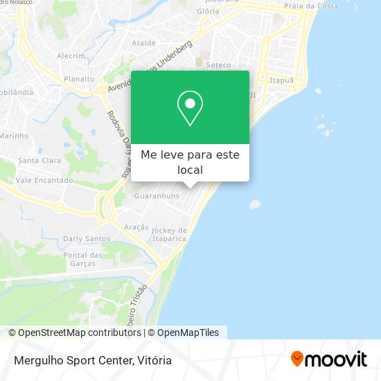 Mergulho Sport Center mapa
