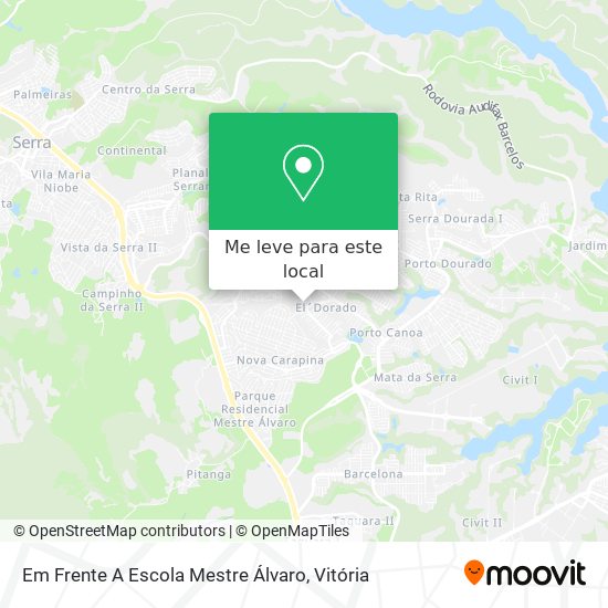 Em Frente A Escola Mestre Álvaro mapa
