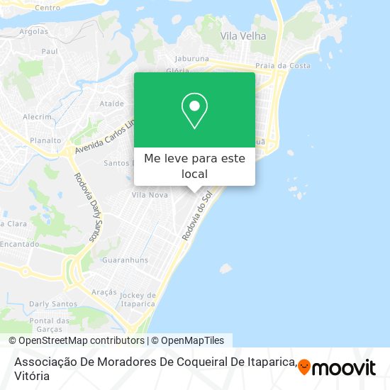 Associação De Moradores De Coqueiral De Itaparica mapa