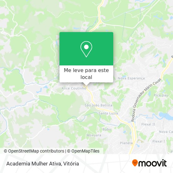 Academia Mulher Ativa mapa