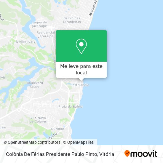 Colônia De Férias Presidente Paulo Pinto mapa
