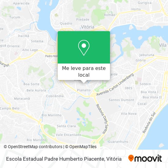 Escola Estadual Padre Humberto Piacente mapa