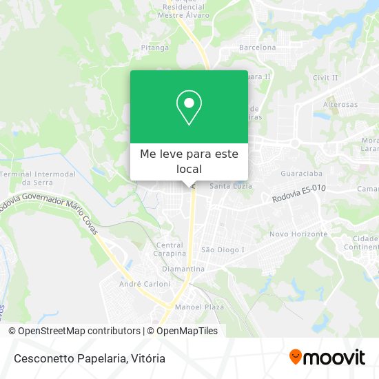 Cesconetto Papelaria mapa