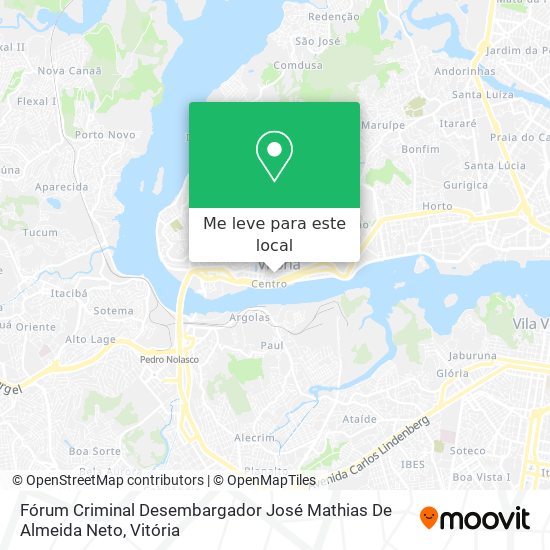 Fórum Criminal Desembargador José Mathias De Almeida Neto mapa