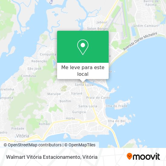 Walmart Vitória Estacionamento mapa