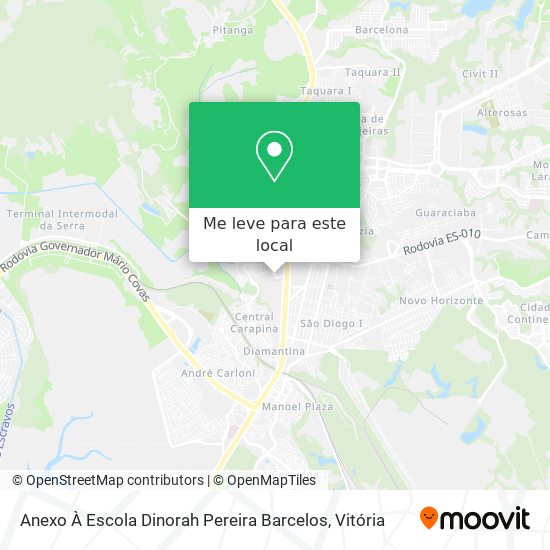 Anexo À Escola Dinorah Pereira Barcelos mapa