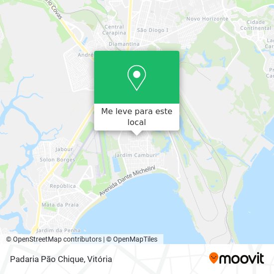 Padaria Pão Chique mapa