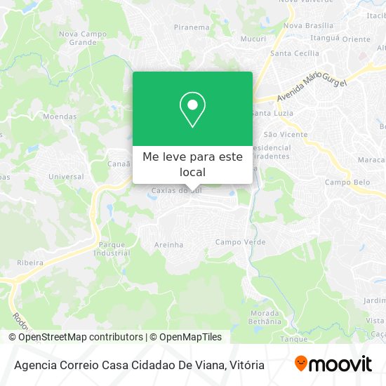 Agencia Correio Casa Cidadao De Viana mapa