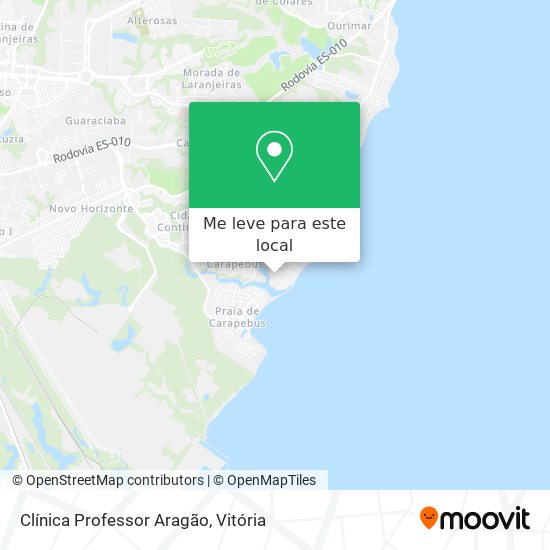 Clínica Professor Aragão mapa