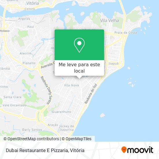 Dubai Restaurante E Pizzaria mapa