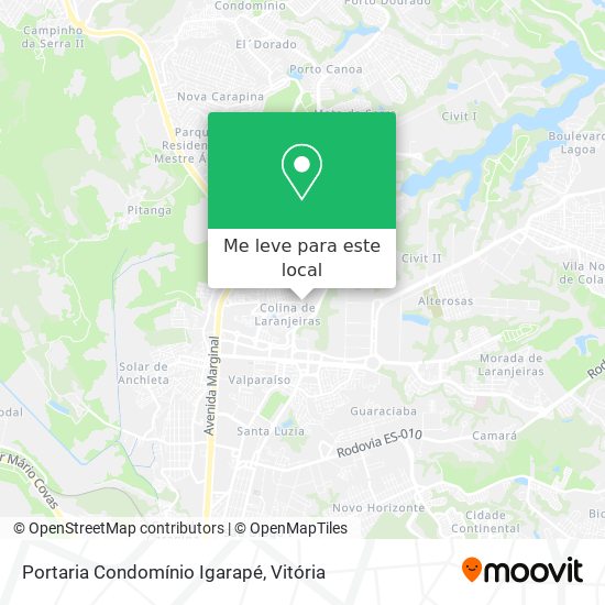 Portaria Condomínio Igarapé mapa
