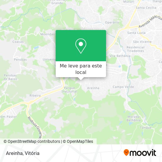 Areinha mapa