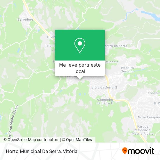 Horto Municipal Da Serra mapa