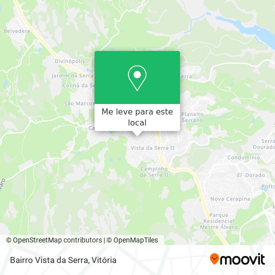 Bairro Vista da Serra mapa