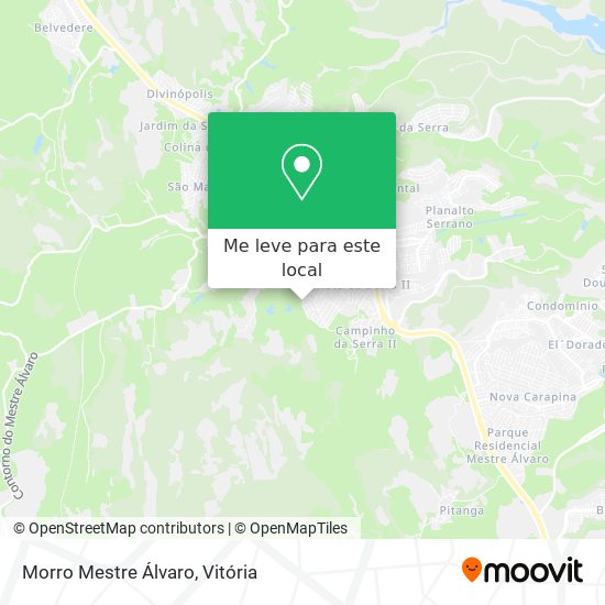Morro Mestre Álvaro mapa