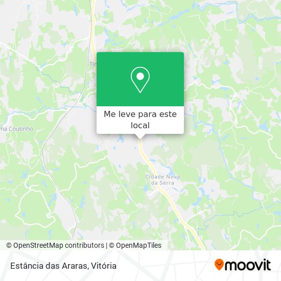 Estância das Araras mapa