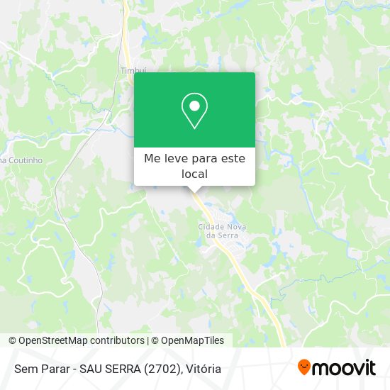 Sem Parar - SAU SERRA (2702) mapa