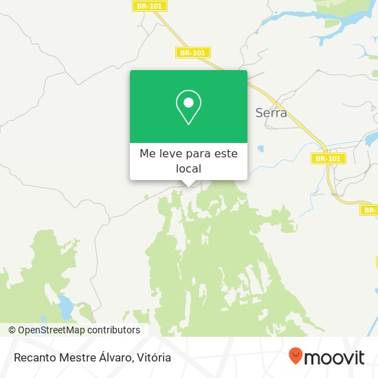 Recanto Mestre Álvaro mapa