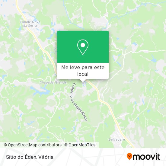 Sítio do Éden mapa