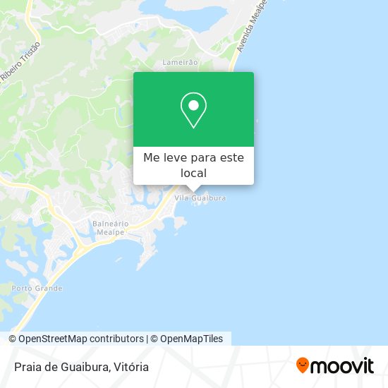 Praia de Guaibura mapa