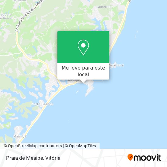 Praia de Meaípe mapa