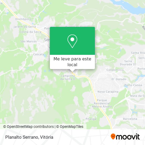 Planalto Serrano mapa