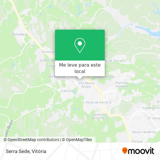Serra Sede mapa