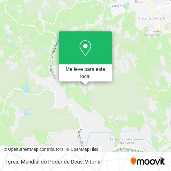 Igreja Mundial do Poder de Deus mapa