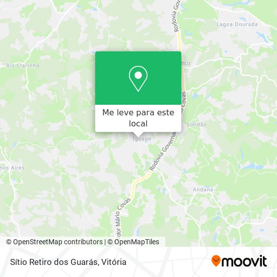 Sítio Retiro dos Guarás mapa