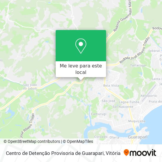 Centro de Detenção Provisoria de Guarapari mapa