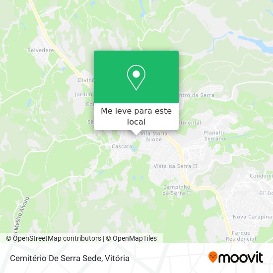Cemitério De Serra Sede mapa