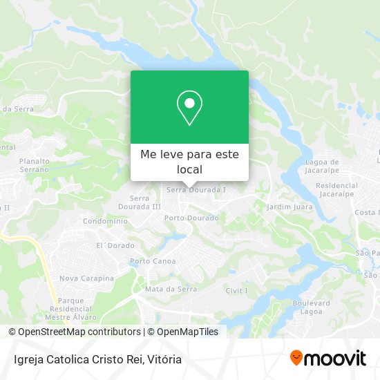 Igreja Catolica Cristo Rei mapa