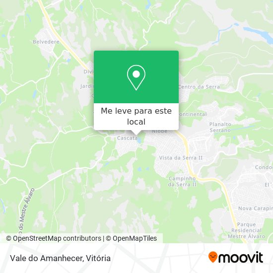 Vale do Amanhecer mapa