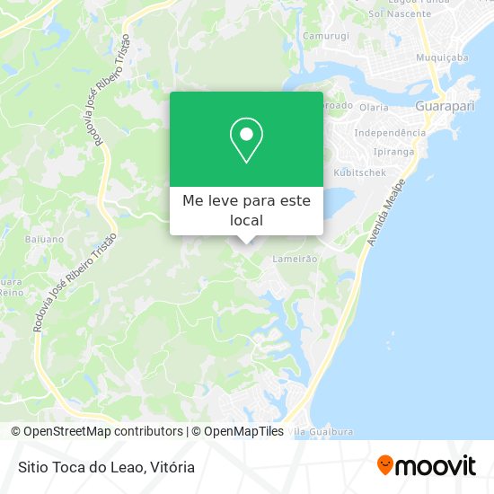 Sitio Toca do Leao mapa