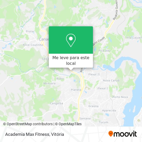 Academia Max Fitness mapa