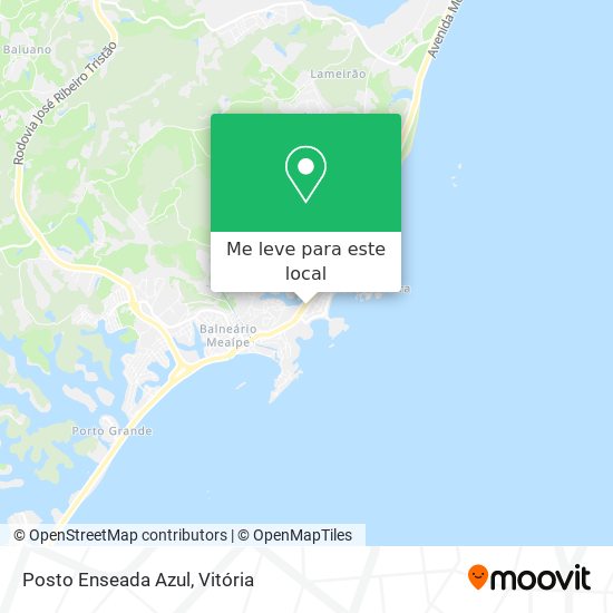 Posto Enseada Azul mapa