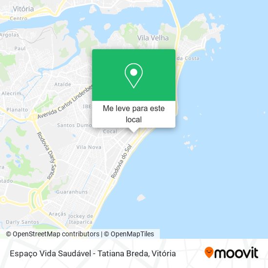 Espaço Vida Saudável - Tatiana Breda mapa