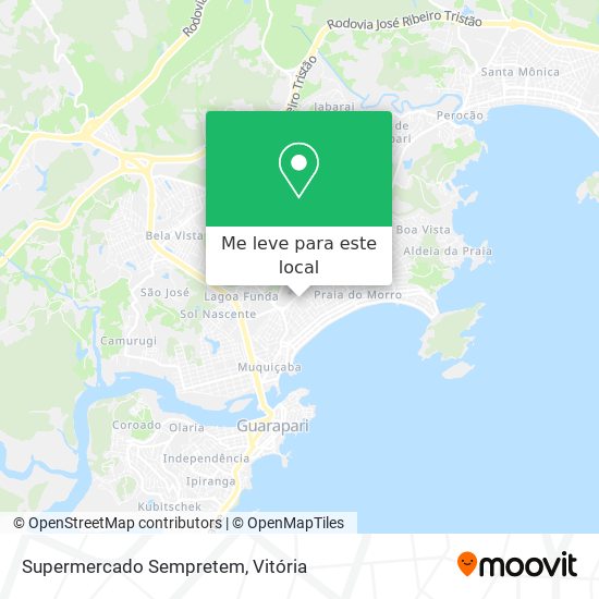 Supermercado Sempretem mapa