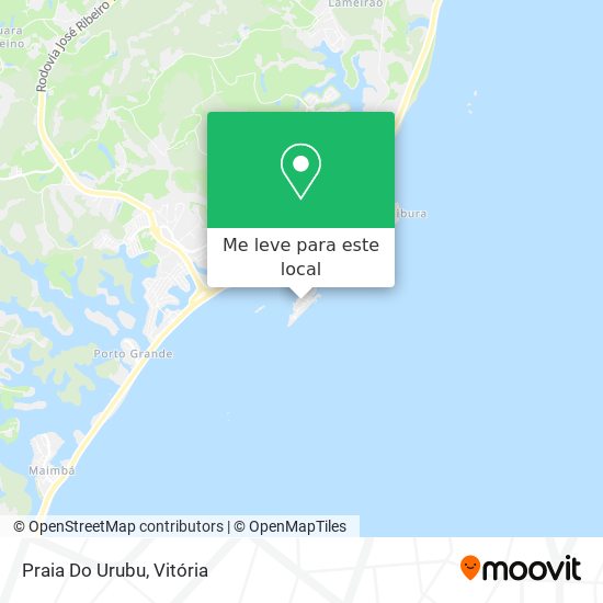 Praia Do Urubu mapa
