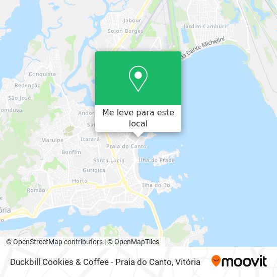 Duckbill Cookies & Coffee - Praia do Canto mapa