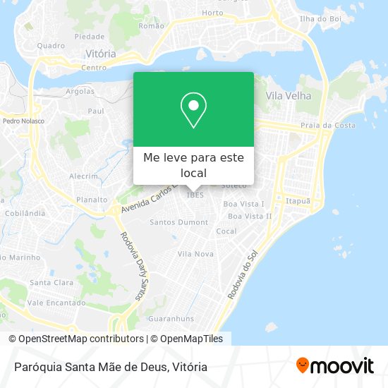 Paróquia Santa Mãe de Deus mapa